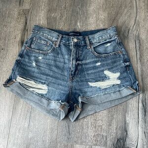 Aeropostale Distressed Blue Jean Shorts